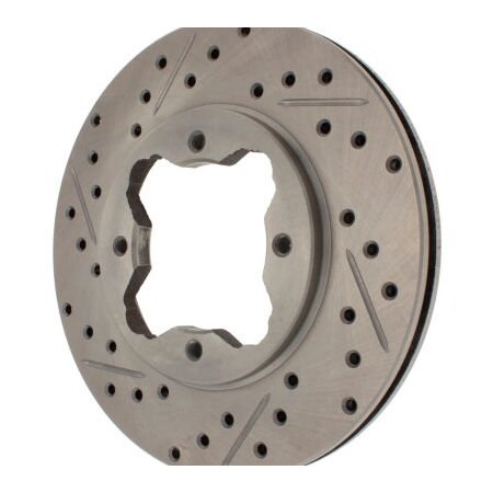 Centric StopTech Select Sport Drilled and Slotted Brake Rotor; Front Right, StopTech 227.40022R